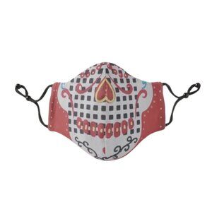 Day of the Dead sugar skull regular fitted mask by Charlie Dingler